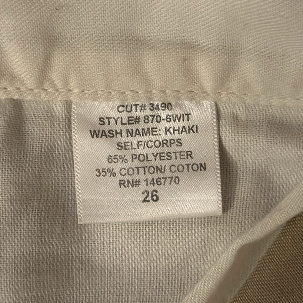 RE/DONE IDGAF Trouser in Khaki - Picture 5 of 7